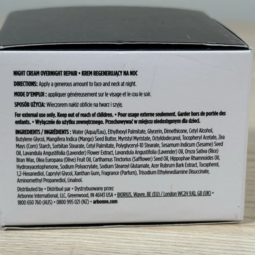 Arbonne Derm Results Night Cream Overnight Repair 1.7 oz